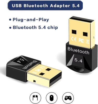 META MOBILE USB Bluetooth 5.4 Adapter PC Dongle Stick Reichweite PC Laptop Maus Tastatur5