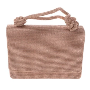 Fashion Glitter Fabric Rhinestone Clutch Evening Bag WLY099-CHP - Picture 1 of 3