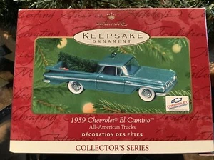 Hallmark Keepsake Ornament 2001 - 1959 Chevrolet El Camino All American Trucks! - Picture 1 of 2