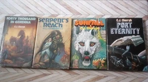 C.J. Cherryh, 4 Hardcover Lot, Sunfall, Port Eternity, Serpent's Reach, Gehenna - Bild 1 von 8