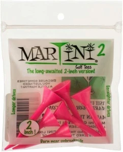 MARTINI 2" PINK GOLF TEES-1 PACKAGE OR 6 TEES - Picture 1 of 2
