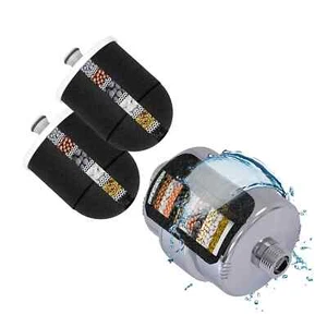 15 Stage Filtration 1 Pack Shower Filter with 2 Pack Replacement Filters - Picture 1 of 17