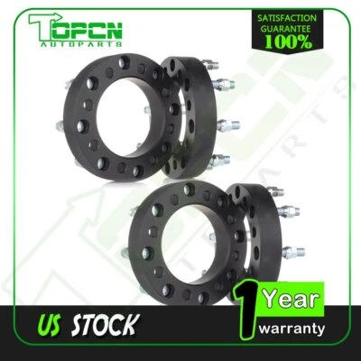 4Pc 1.5" 8x6.5 to 8x180 Wheel Spacers Adapter 14x1.5 for Chevrolet Express 2500 - Image 1 of 4