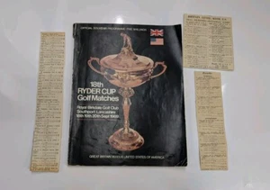 18th Ryder Cup Golf Programme 1969 Birkdale With Press Cuttings - Picture 1 of 7
