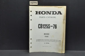 Vintage 1976 Honda CB125 S '76 Parts Catalog Book Diagram Manual - Picture 1 of 6