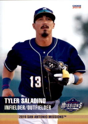 2019 San Antonio Missions Choice #22 Tyler Saladino San Diego California CA Card - Image 1 of 2