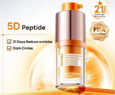 Crema reafirmante reparadora de ojos PAPA FEEL 5D PEPTIDE 15 gr 0,5 fl. oz Foto 1 de 3
