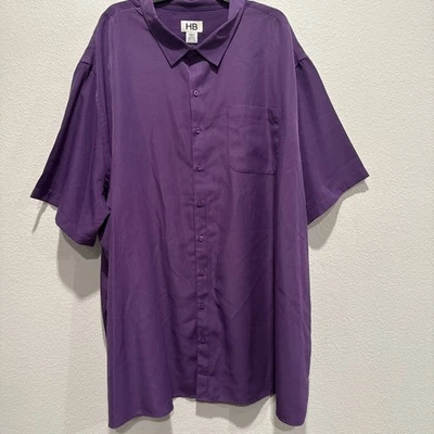 HB Harbor Bay Shirt Mens 5XLT Purple Shirt - Image 1 of 4