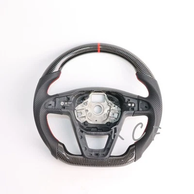 Volante de fibra de carbono para SEAT León FR Cupra 5F MK3 Ibiza FR 6F 2013-2020 Foto 1 de 4