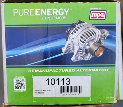 Pure Energy Mpa 10113 Remanufactured Alternator - Image 1 of 4