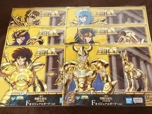 Ichiban Kuji Saint Seiya Golden Edition F Prize Visual Board Set Of 6 Types - Picture 1 of 2