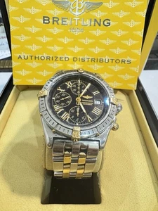 Breitling Crosswind Chronograph Ref.B13355 2003 muss Revison -700 €! box papier - Picture 1 of 9