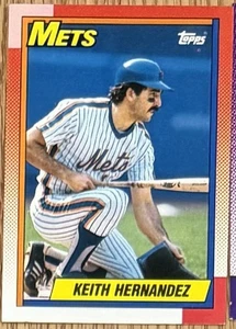 KEITH HERNANDEZ New York Mets Topps 1990 Collector MLB Baseball Card 1989 Season - Picture 1 of 2
