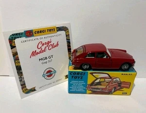 Corgi Toys 327 MGB. GT CMC re issue Boxed with certificate. - Picture 1 of 1