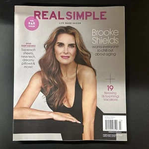 BROOKE SHIELDS REAL SIMPLE MAGAZINE FEB MARCH 2025 Sleep Awards - Picture 1 of 1