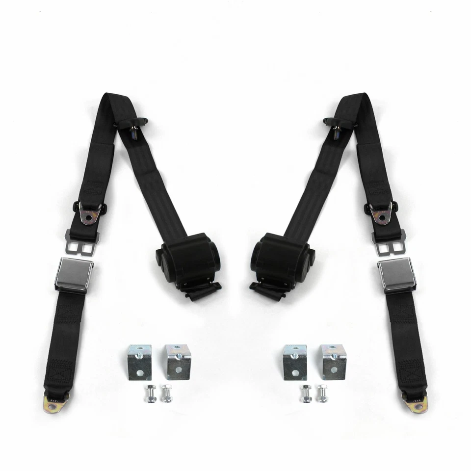 Ford Falcon 1966 - 1970 Airplane 3pt BK Seat Kit w/Brackets-2 Belts - Image 1 of 1