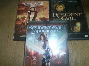 3 dvd's Resident Evil Extinction Apocalypse Three DVD Movies 5 Disc - Picture 1 of 7