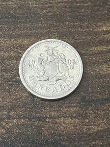 2008 Barbados Ten 10 Cents Actual Coin TK6132* - Picture 1 of 3