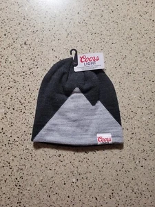 Coors Light Beer Skull Cap Mütze Beanie 2 Tone Grau Coors Light Logo Neu mit Etikett - Bild 1 von 4