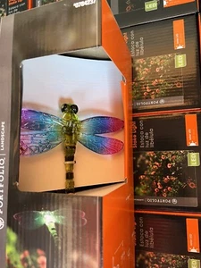 PORTFOLIO Dragonfly Solar LED Stake Lights - Pathway Garden Lawn Decor BOX OF 20 - Picture 1 of 9