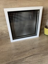 Victor Vasarely - ŒUVRES PROFONDES CINÉTIQUES Number 5 Framed ! 1973