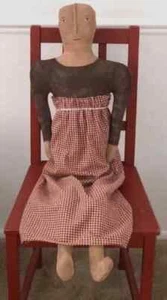 Made To Order, LARGE Primitive Doll, Folk Art, Cloth Doll, Farmhouse Style - Picture 1 of 5