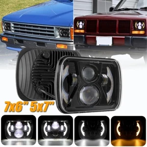 Par de faros LED 7x6" 5X7" haz lámpara giratoria para INTERNATIONAL 4700 4900 8100 - Imagen 1 de 12