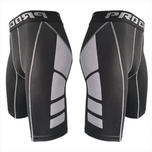 Men Compression Sports Pants Tight Bottom Shorts Fitness Running Leggings Undies - Picture 1 of 10