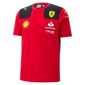 T-shirt Charles Leclerc n. 16 Scuderia Ferrari F1 team Replica Sponsor 2023