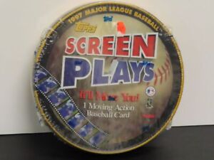 1997 Topps Screen Plays MLB Baseball Factory Sealed Tin