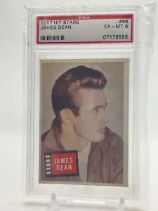 1957 Topps Hit Stars #66 James Dean PSA - Picture 1 of 2