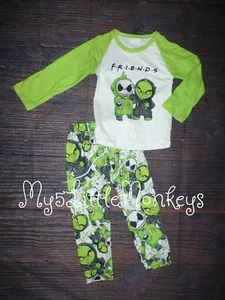 NEW Grinch Jack Skellington Boys Boutique Halloween Christmas Outfit Set - Picture 1 of 3