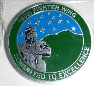 Vermont Air National Guard 158th Fighter Wing Coin - Picture 1 of 2