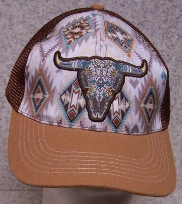 Gorra de béisbol bordada tejido nativo americano cabeza de dirección NUEVA 1 gorra talla para todos Foto 1 de 2