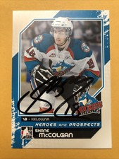 Shane McColgan Signed Kelowna Rockets WHL Card New York Rangers 1