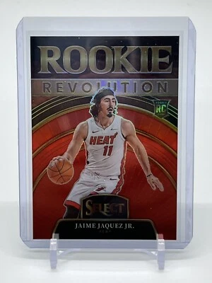 2023-24 Panini Select Jaime Jaquez Jr. Rookie Revolution Red Prizm RC Heat SP - Image 1 of 2