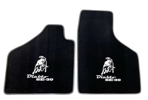 1990-01 Lambo Diablo German Velour CUSTOM Floor Mats Best Made in USA NonSlip - Picture 1 of 7