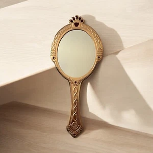 Besame RARE Disney SnowWhite Hand Mirror Gld Tone Fairest of All-A few scratches - Picture 1 of 6