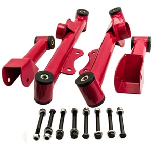 4x For Ford Mustang 1979-2004 Upper&Lower Rear Tubular Control Arms w/ bushings - Picture 1 of 10