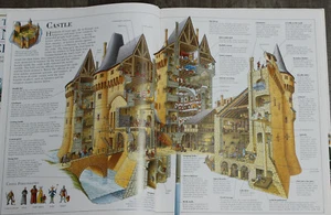 Large Vintage Book Illustrated Interiors Of A Castle, Cathedral, Tank +++ 1992 - Picture 1 of 10