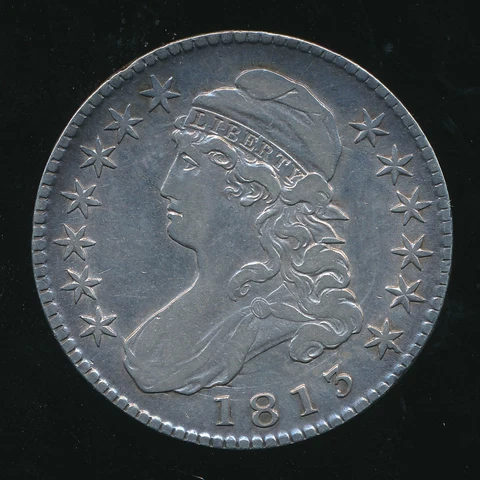 1813 CAPPED BUST SILVER HALF DOLLAR 50C ~ NICELY CIRCULATED ~ SHIPS FREE! Cover