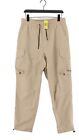 Marshall Artist Women's Trousers L Cream Polyester With Cotton Straight Cargo