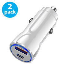 2X USB PD 20W Type-C Car Charger Fast Charge Adapter For iPhone 13 12 11 Pro Max
