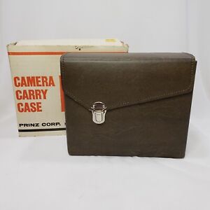 Prinz Instamatic 126 Camera Carry Case with Strap & Buckle Closure Brown Vintage