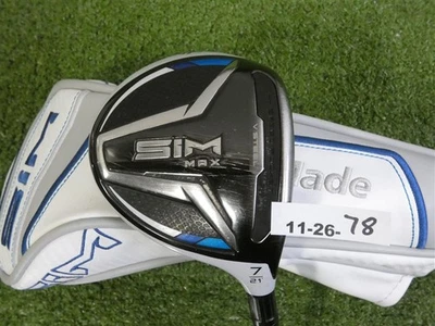 TaylorMade SIM Max 21* Womens 7 Wood 45 Ladies Graphite w HC, Midsize Grip 40.5" - Image 1 of 4