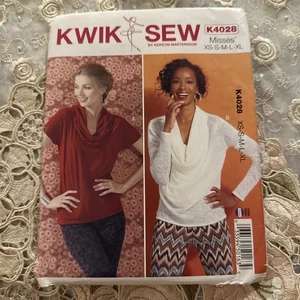 Prendas para el torso Kwik Sew 4028 patrón de costura Misses XS-XL nuevas sin cortar - Imagen 1 de 3