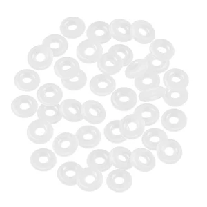  Rubber Stopper Beads Craft Silicone Charm Bracelet Spacers Stoppers Band Charms - Picture 1 of 11