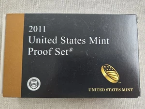 2011 "United States Mint Proof Set" 14 Coins Set, with COA and Original Box - Picture 1 of 9