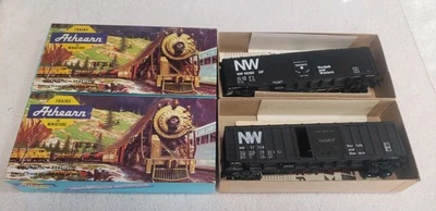 HO SCALE ATHEARN BLUE BOX N&W NORFOLK & WESTERN 50'FT BOX CAR LOT OF 2 NICE!🔥🔥 - Image 1 of 4