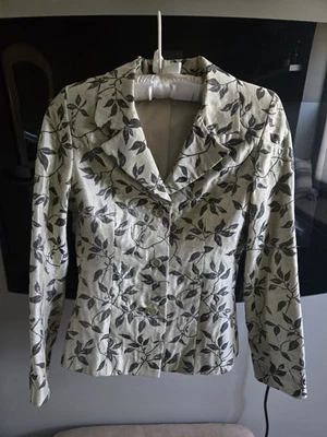 Chaqueta Blazer Hecha a Mano Para Mujer Dorado Pastel Brillante Arco Iris Talla XS Caprichosa Foto 1 de 4